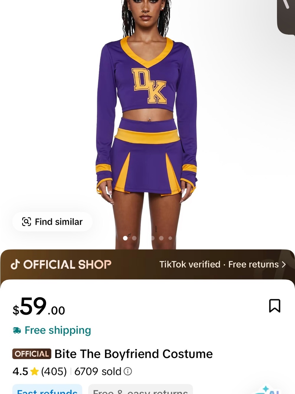 Dolls Kill Jennifer’s Body Cheerleader Costume